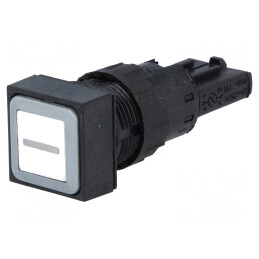 Comutator apăsare 16mm alb 2 poziții | Electronic-mag.ro | Componente Electronice