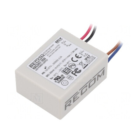 Alimentator LED 7W IP67 350mA | Electronic-mag.ro | Componente Electronice