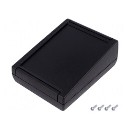 Carcasă desktop TEKMAR ABS neagră 100x130x50mm | Electronic-mag.ro | Componente Electronice