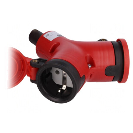 Conector Alimentare Spliter 2P IP44 Roșu 250V 16A | Electronic-mag.ro | Componente Electronice