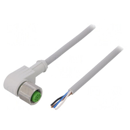 Cablu de conectare M12 4PIN unghi 3m PVC 250VAC | Electronic-mag.ro | Componente Electronice