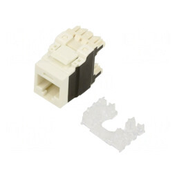 Soclu RJ45 Cat 6a Alb IDC | Electronic-mag.ro | Componente Electronice