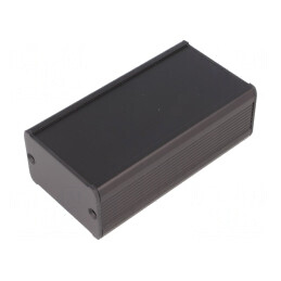 Carcasă aluminiu neagră TUF 55x100x35mm | Electronic-mag.ro | Componente Electronice