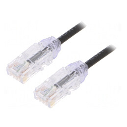 Patch Cord Cat6 Negru 3m 28AWG U/UTP LSZH | Electronic-mag.ro | Componente Electronice