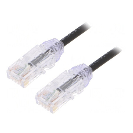 Patch Cord Cat6 Negru 3m 28AWG U/UTP LSZH | Electronic-mag.ro | Componente Electronice