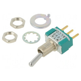 Comutator Basculant SPDT 2 Poz ON-ON 3A/250VAC | Electronic-mag.ro | Componente Electronice
