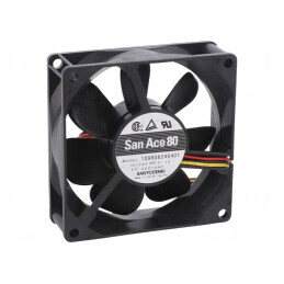 Ventilator axial 24V DC 80mm 72m3/h 34dBA | Electronic-mag.ro | Componente Electronice