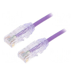 Patch cord UTP LSZH violet 3m 28AWG | Electronic-mag.ro | Componente Electronice