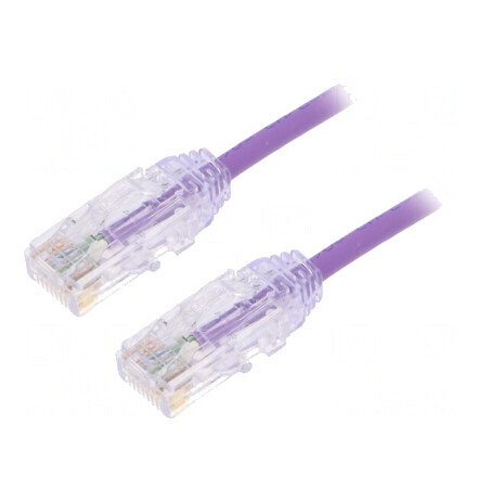Patch cord UTP LSZH violet 3m 28AWG | Electronic-mag.ro | Componente Electronice