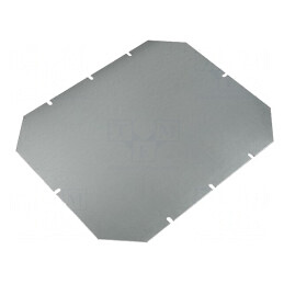 Placă de montare oțel zincat 265x215x1,5mm | Electronic-mag.ro | Componente Electronice