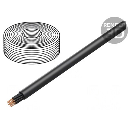 Cablu Titanex H07RN-F 12G2,5mm2 Guma Negru | Electronic-mag.ro | Componente Electronice