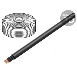 Cablu Titanex H07RN-F 12G2,5mm2 Guma Negru | Electronic-mag.ro | Componente Electronice