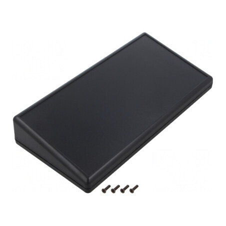 Carcasă Desktop Neagră ABS IP54 220x110x40mm | Electronic-mag.ro | Componente Electronice