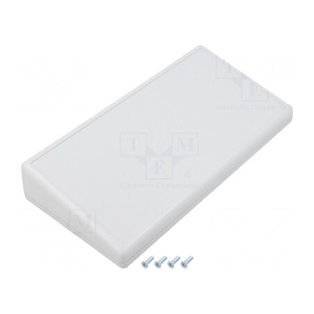 Carcasă desktop gri IP54 220x110x40mm ABS | Electronic-mag.ro | Componente Electronice