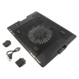 Suport de răcire USB pentru notebook negru 0,5m | Electronic-mag.ro | Componente Electronice