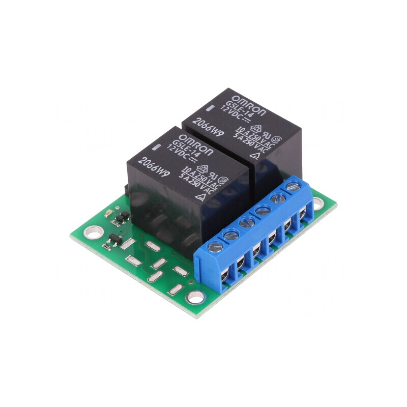 Modul Releu 2 Canale 12VDC 10A | Electronic-mag.ro | Componente Electronice