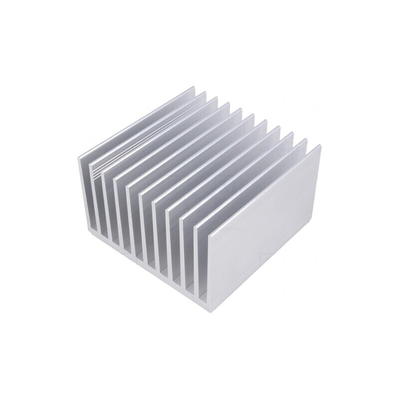 Radiator extrudat cu aripioare 100mm x 100mm brut | Electronic-mag.ro | Componente Electronice