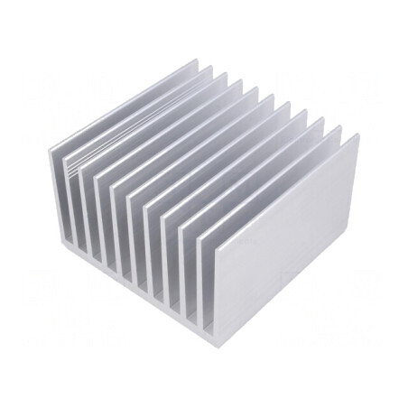 Radiator extrudat cu aripioare 100mm x 100mm brut | Electronic-mag.ro | Componente Electronice