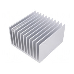 Radiator extrudat cu aripioare 100mm x 100mm brut | Electronic-mag.ro | Componente Electronice