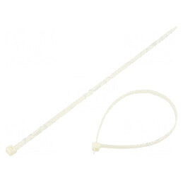 Colier de strângere poliamidă 368mm x 7,6mm naturală | Electronic-mag.ro | Componente Electronice
