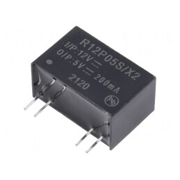 Convertor DC/DC 1W 12V la 5V 200mA | Electronic-mag.ro | Componente Electronice