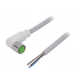Cablu de conectare M8 în unghi 5m 60VAC | Electronic-mag.ro | Componente Electronice