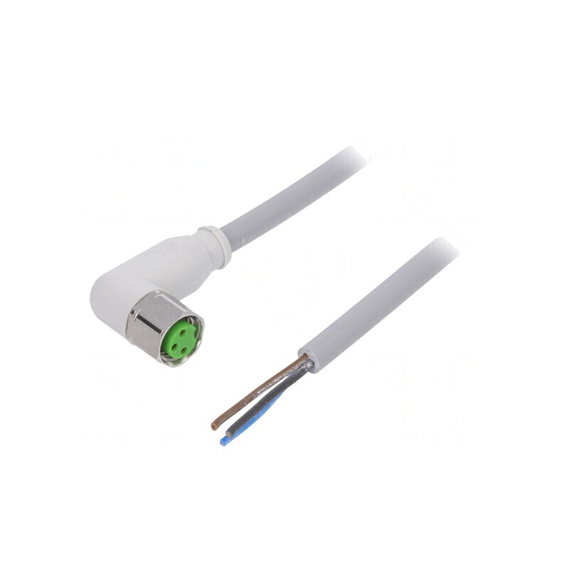 Cablu de conectare M8 în unghi 5m 60VAC | Electronic-mag.ro | Componente Electronice