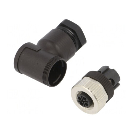 Conector M12 Mufă Mamă 4 Pin Filet Interior | Electronic-mag.ro | Componente Electronice