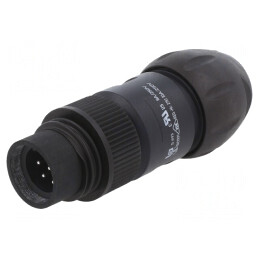 Conector circular 250V 7 pini mufă tată pe cablu | Electronic-mag.ro | Componente Electronice