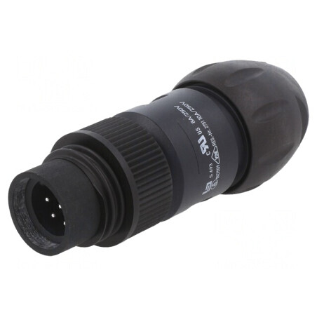 Conector circular 250V 7 pini mufă tată pe cablu | Electronic-mag.ro | Componente Electronice