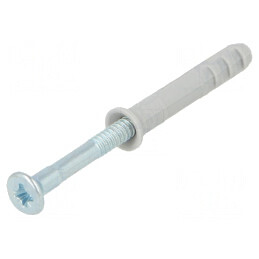 Plastic Anchor with Screw 5x30 Zinc-Plated Steel 100pcs | Electronic-mag.ro | Componente Electronice