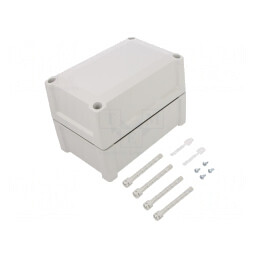 Carcasă universală TEMPO ABS gri 122x187x130mm | Electronic-mag.ro | Componente Electronice