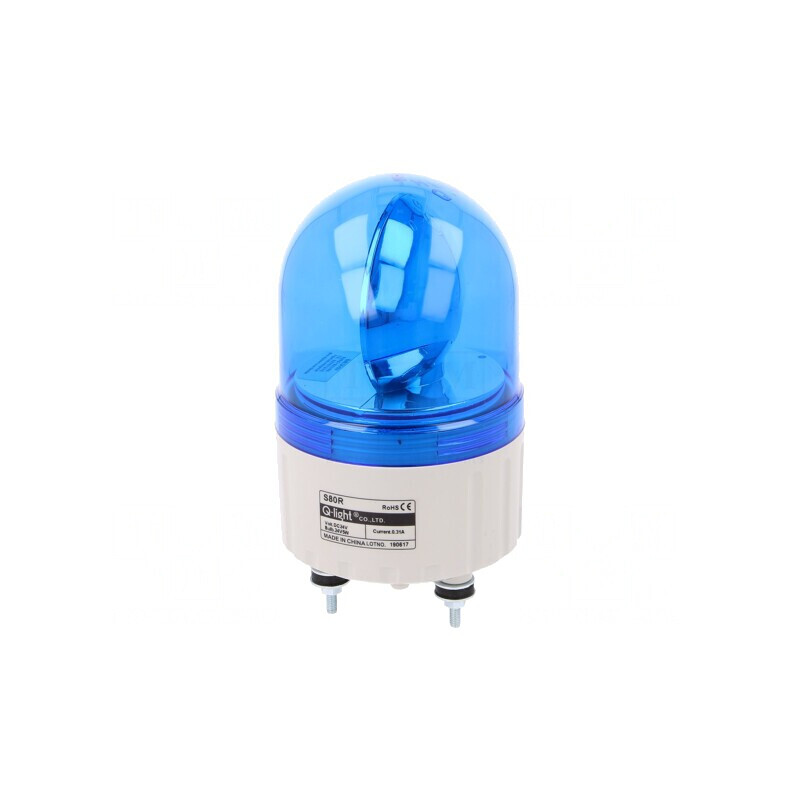 Semnalizator Luminos Rotativ Albastru 24VDC IP44 | Electronic-mag.ro | Componente Electronice
