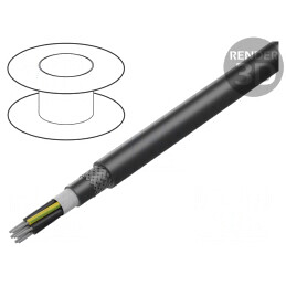 Cablu de Control ÖLFLEX® ROBUST FD 7G0,75mm2 Negru