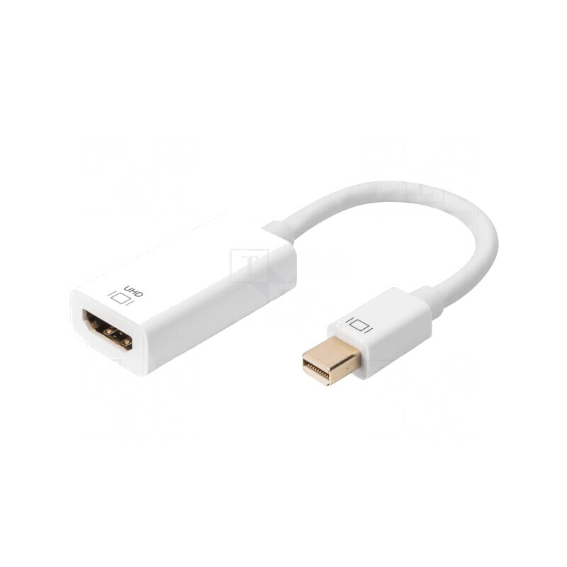 Adaptor DisplayPort la HDMI Alb 0,2m | Electronic-mag.ro | Componente Electronice