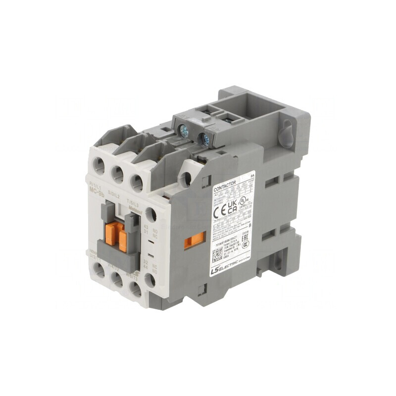 Contactor 3-polar 42VAC 9A cu 3 Contacte Auxiliare NO NC | Electronic-mag.ro | Componente Electronice