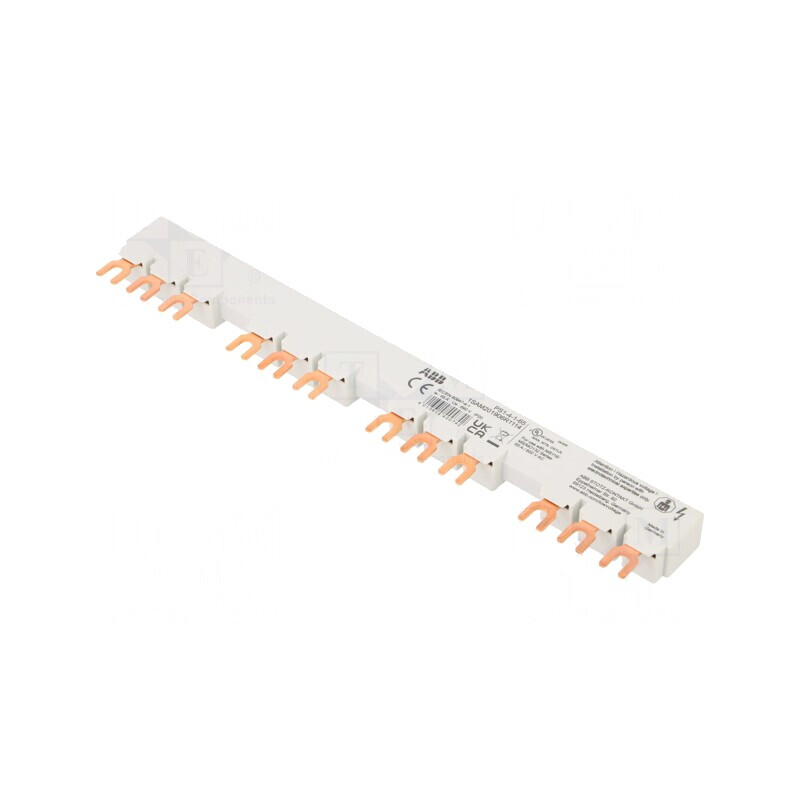 Bară colectoare 3 poli 10mm² 65A 690VAC/250VDC | Electronic-mag.ro | Componente Electronice