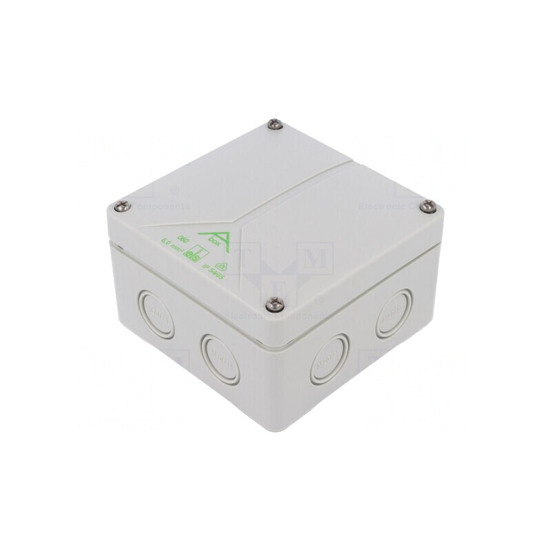 Cutie de conexiuni polistiren 110x110x67mm | Electronic-mag.ro | Componente Electronice