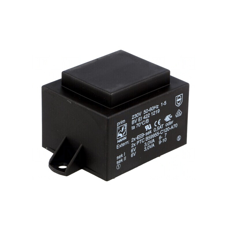 Transformator încapsulat 6VA 230V 6V 500mA PCB | Electronic-mag.ro | Componente Electronice Transformator încapsulat 6VA 230V 6V 500mA PCB | Electronic-mag.ro | Componente Electronice