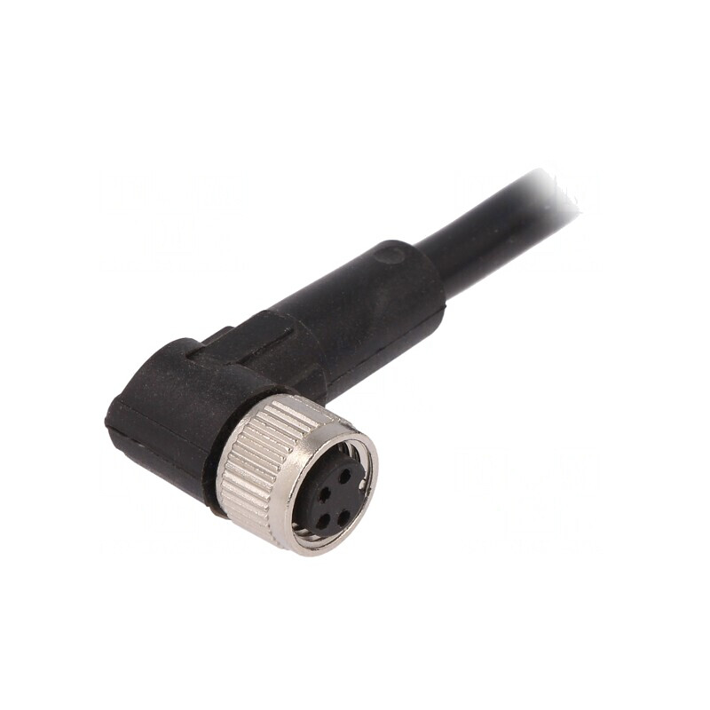Cablu de Conectare M8 4 PIN la Unghi 5m PVC 60VAC 4A | Electronic-mag.ro | Componente Electronice