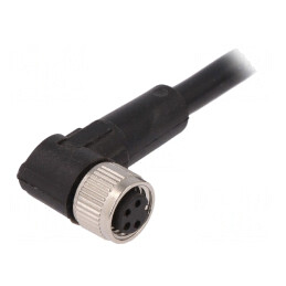 Cablu de Conectare M8 4 PIN la Unghi 5m PVC 60VAC 4A | Electronic-mag.ro | Componente Electronice
