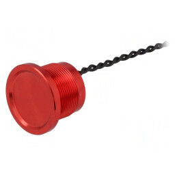 Comutator piezoelectric roșu SPST-NO 0.2A 24V | Electronic-mag.ro | Componente Electronice