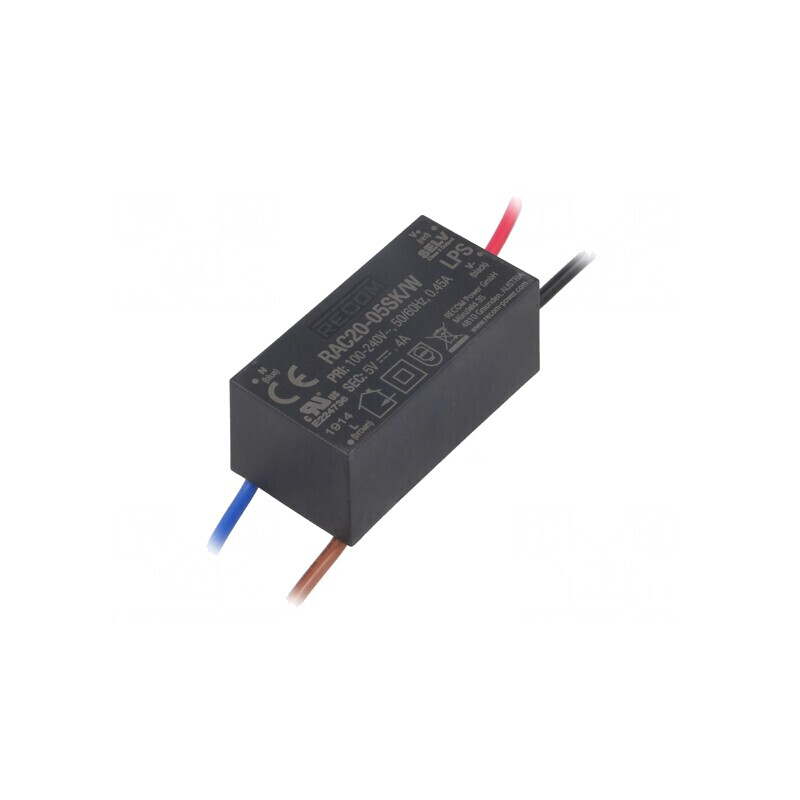 Convertor AC/DC 20W 5VDC RAC20-05SK/W | Electronic-mag.ro | Componente Electronice Convertor AC/DC 20W 5VDC RAC20-05SK/W | Electronic-mag.ro | Componente Electronice