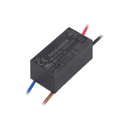 Convertor AC/DC 20W 5VDC RAC20-05SK/W | Electronic-mag.ro | Componente Electronice