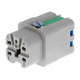 Conector HDC Inserturi Contact Mamă Han A 5 4 PE | Electronic-mag.ro | Componente Electronice