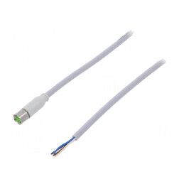 Cablu de Conectare M8 PIN 4 Drept 3m PVC 30VAC