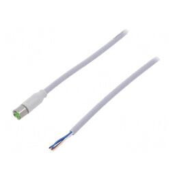 Cablu de Conectare M8 PIN 4 Drept 3m PVC 30VAC | Electronic-mag.ro | Componente Electronice