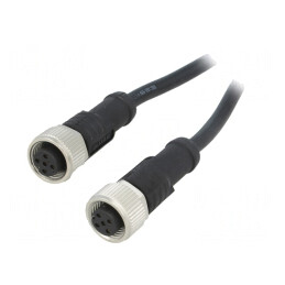 Cablu senzori/automatizări M12-M12 1m | Electronic-mag.ro | Componente Electronice