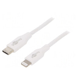 Cablu USB 2.0 Apple Lightning la USB-C 0.5m Alb 87W | Electronic-mag.ro | Componente Electronice