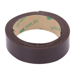 Bandă magnetică cauciuc 19mm x 1m 3M | Electronic-mag.ro | Componente Electronice